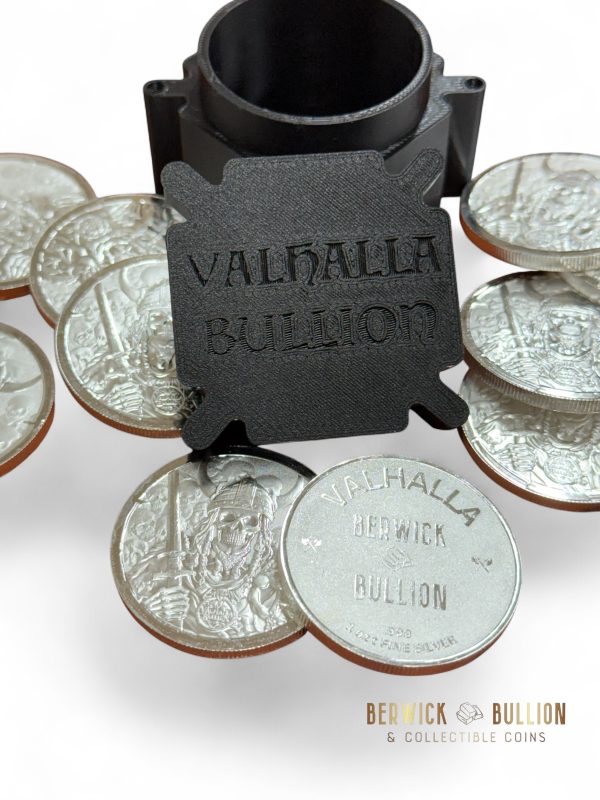 Berwick Bullion x Valhalla Bullion 1oz High Relief .999 Fine Silver Round in Custom-Made Coin Tube (10oz)