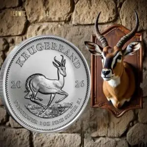 2026 SA Mint Silver Krugerrand 1oz Coin in Capsule
