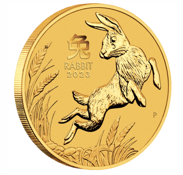 Perth Mint Year of the Rabbit 2023 1/4oz Gold Bullion Coin