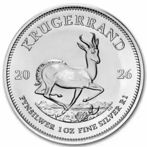 2026 SA Mint Silver Krugerrand 1oz Coin in Tube (25 oz)