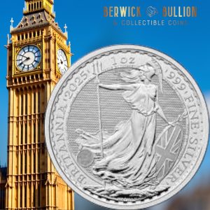 The Royal Mint Britannia 2025 1oz Silver Bullion Coin in Capsule