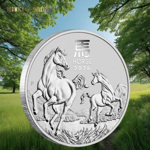 Perth Mint Australian Lunar Series III 2026 Year of the Horse 1oz Silver Coin in Capsule (1oz)