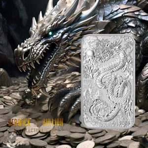 Perth Mint 2024 1oz Silver Dragon Rectangular Coin in Capsule (1oz)
