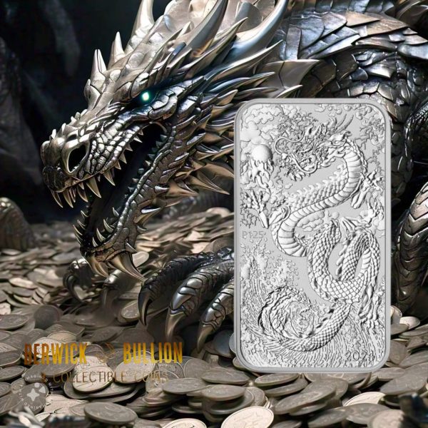 Perth Mint 2024 1oz Silver Dragon Rectangular Coin in Capsule (1oz)