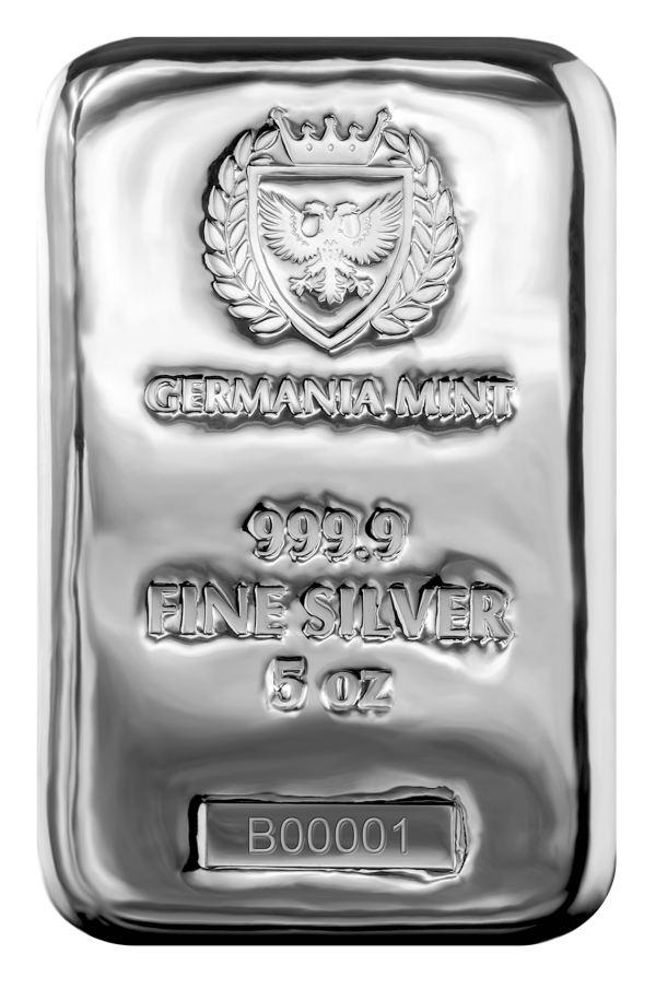 Germania Mint 5oz Silver Cast Bar