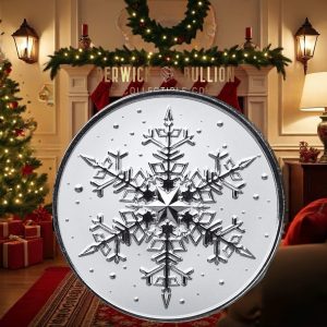 Scottsdale Snowflake 1oz .9999 Fine Silver Round in Ornament-Style Capsule (1oz)