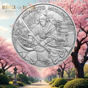 Silvertowne Mint 1oz Legendary Warrior Miyamoto Musashi .999 Silver Round in Capsule (1oz)