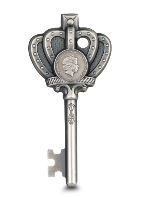 2023 CIT Key to My Kingdom $5 1oz .999 Silver Proof Coin - Image 2