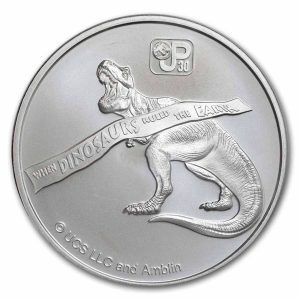 2023 Jurassic Park 30th Anniversary 1oz Silver Coin in Tube (20oz)