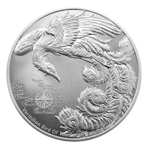 2023 Samoa Four Guardians Vermilion Bird 1oz Silver Coins in Tube (20oz)