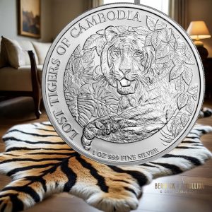 2023 Lost Tigers of Cambodia 1oz Silver Coin in Capsule (1oz)