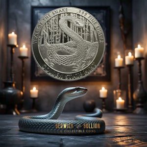 Golden State Mint 2025 1oz Silver Lunar Snake Round in Capsule (1oz)