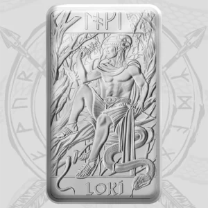 The Royal Mint Norse Gods – Loki 10oz Silver Minted Bar