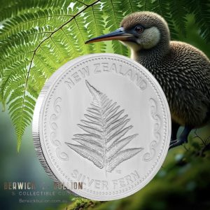 New Zealand Mint 1oz Silver Fern Round in Capsule (1oz)