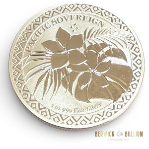 New Zealand Mint 1oz Pacific Sovereign Silver Coin in Tube (25oz)
