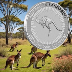 Perth Mint 2026 Australian Kangaroo 1oz Silver Bullion Coin in Capsule (1oz)