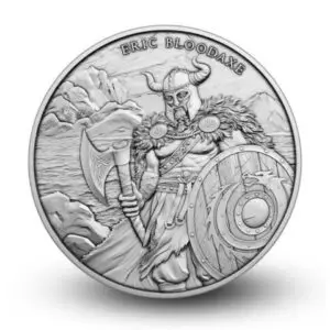Silvertowne Mint 1oz Legendary Warrior Eric Bloodaxe Silver Round in Tube (20oz)