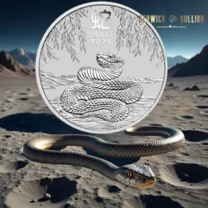 Perth Mint 2025 Year of the Snake 2oz Silver Coin in Capsule (2oz)