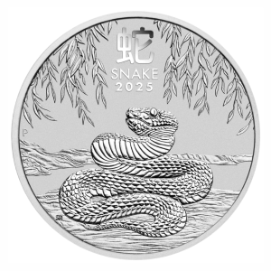 Perth Mint 2025 Year of the Snake 2oz Silver Coin in Capsule (2oz)