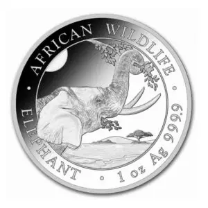 2023 Somalia Elephant 1oz Silver Bullion Coin in Capsule (1oz)