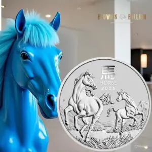 Perth Mint 2026 Year of the Horse 1/2oz Silver Coin in Capsule (1/2oz)