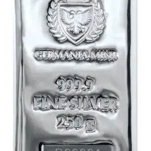 Germania Mint 250g Silver Cast Bar