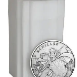Silvertowne Mint 1oz Legendary Warrior Achilles Silver Round in Tube (20oz)