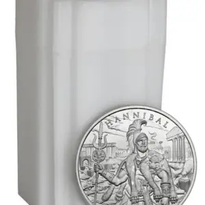 Silvertowne Mint 1oz Legendary Warrior Hannibal Silver Round in Tube (20oz)