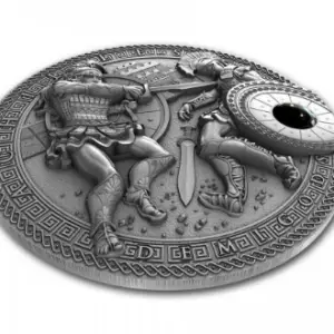 2017 Achilles Demigods 62.20g Silver Proof Coin