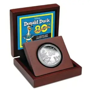 2014 80th Anniversary of Donald Duck 1oz Silver Proof Coin