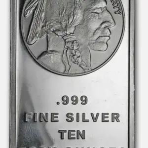 Silvertowne Mint Buffalo 10oz Silver Bar