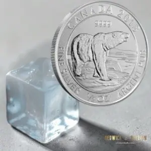 Royal Canadian Mint 2018 Polar Bear 1/2oz Silver Coin in Capsule