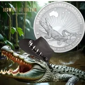 ABC Untamed Landscapes - The Crocodile 1oz Silver Coin in Capsule