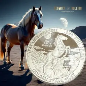 Golden State Mint 1oz Year of the Horse 2026 Silver Round in Capsule (1oz)