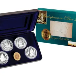 2002 Masterpieces in Silver – Voyages into History Silver Set