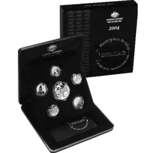 2004 Masterpieces in Silver – 20 Years of the Australian Dollar Coin Silver Set
