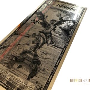 Zombucks 2027 Silverback Libertattered 1/1000oz Silver Back Foil Note