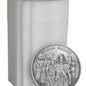 Silvertowne Mint 1oz Legendary Warrior William Wallace Silver Round in Tube (20oz)