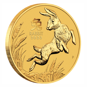 Perth Mint Australian Lunar Series III 2023 Year of the Rabbit 1/4oz Gold Bullion Coin