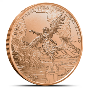1oz Zombucks World Libertattered Copper Round in Tube (20oz)