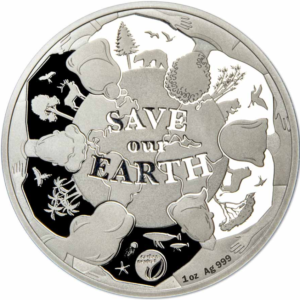 2022 Vanuatu Save Our Earth Carbon Neutral 1oz Silver Proof Coin