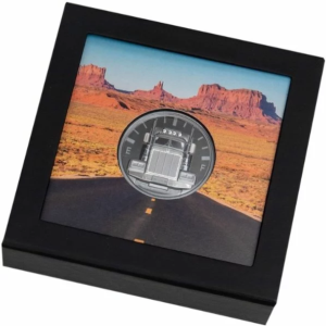 2022 Cook Islands Truck – King of the Road 2oz Silver Ultra High Relief Black Proof Coin
