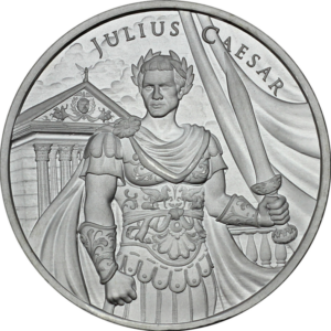 Silvertowne Mint 1 oz Legendary Warrior Julius Caesar Silver Round in Tube (20oz)