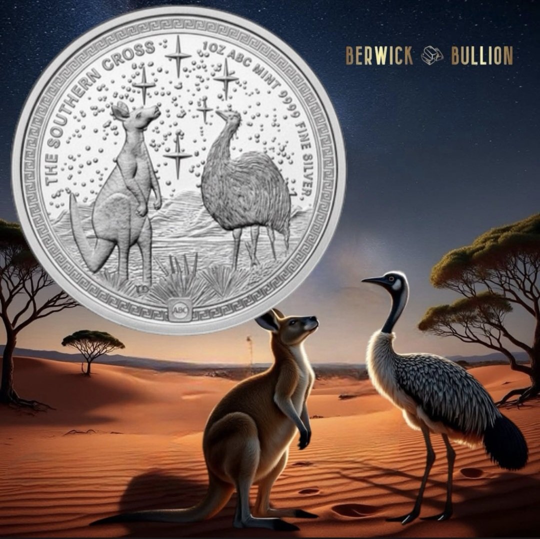 ABC Southern Cross 1oz Silver Coin in Capsule