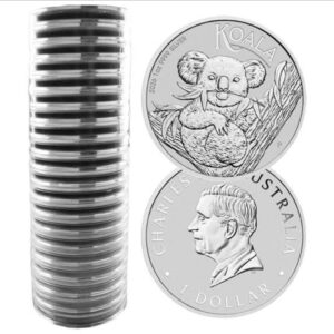 Perth Mint 2026 Australian Koala 1oz Silver Bullion Coin in Tube (20oz)
