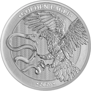 Germania Mint 2026 Malta Golden Eagle 5 Euro 1oz Silver Coin in Roll (20oz)