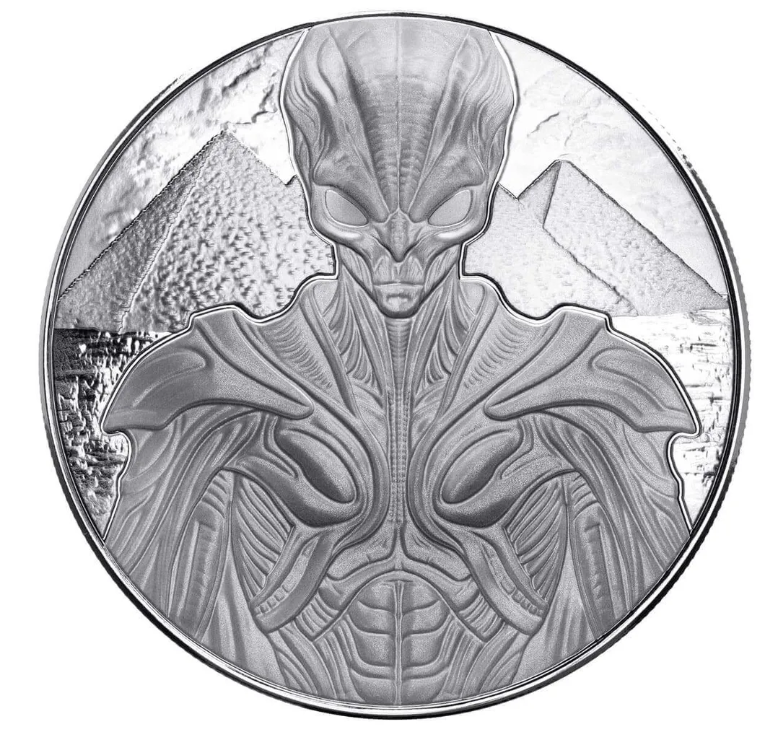 Scottsdale Mint 2025 Samoa Alien Architects 5oz Silver Coin