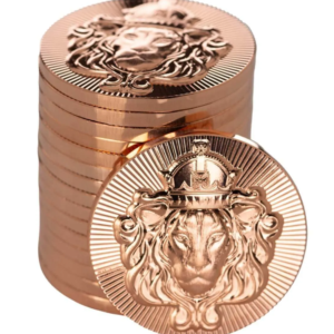 Scottsdale Mint Lion Stacker® 1oz Copper Round in Tube (20oz)