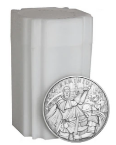 Silvertowne Mint 1oz Legendary Warrior Arminius Silver Round in Tube (20oz)