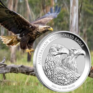Perth Mint 2026 Australian Wedge-tailed Eagle 1oz Silver Bullion Coin in Capsule (1oz)